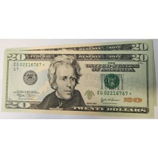 UNITED STATES OF AMERICA 2004 . TWENTY 20 DOLLARS BANKNOTES . STAR NOTES
